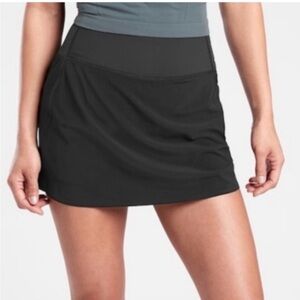 Athleta Run with It 14” Black Athletic Skort